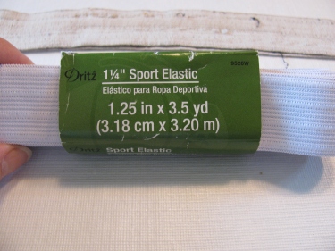 8362, a hunk of 1.25" elastic, replacing the elastic in a pair of shorts