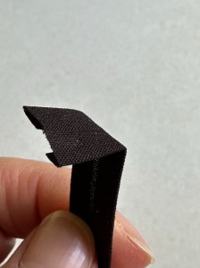 5269, cut a 11 1/2 piece of double folded bias tape, fishing bag