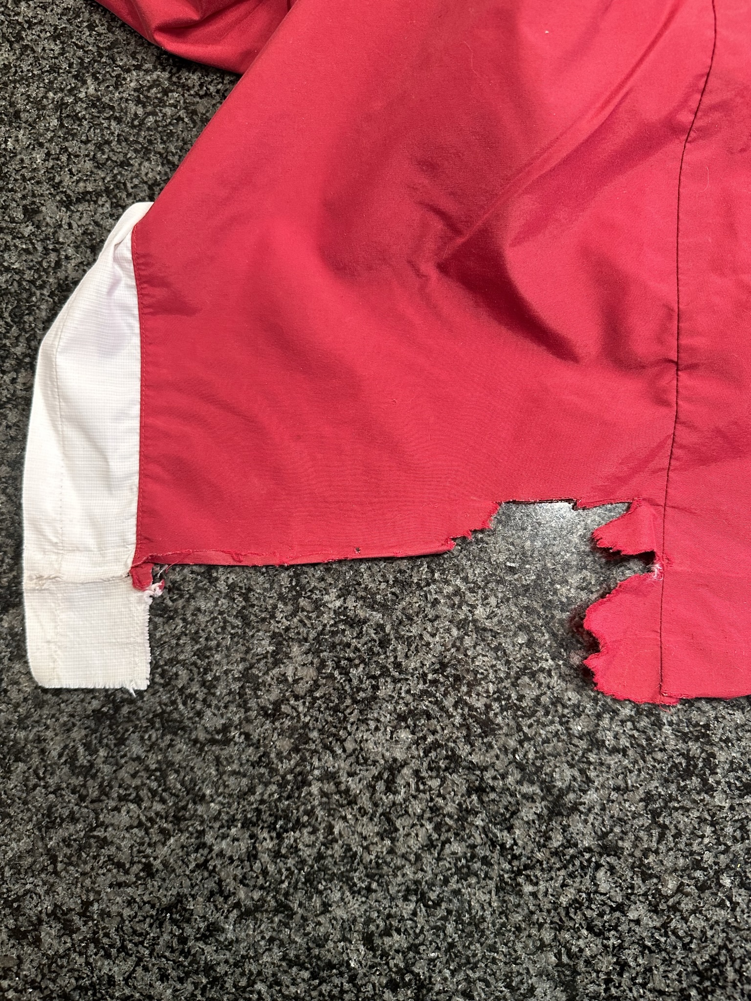 9611, original tear in athletic pants how to fix a ripped pant
